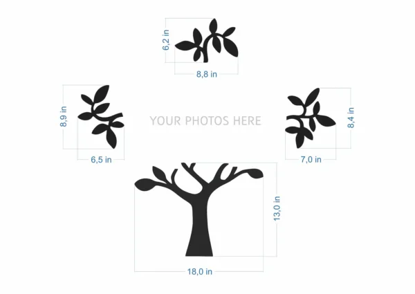 Custom Family Tree Photo Frame Wall Decor - Image 2